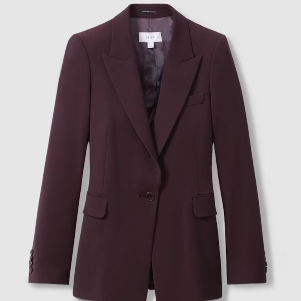 Maroon REISS Suit Blazer Trousers